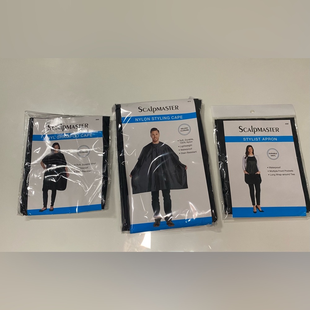 Stylist Cape & Apron Trio